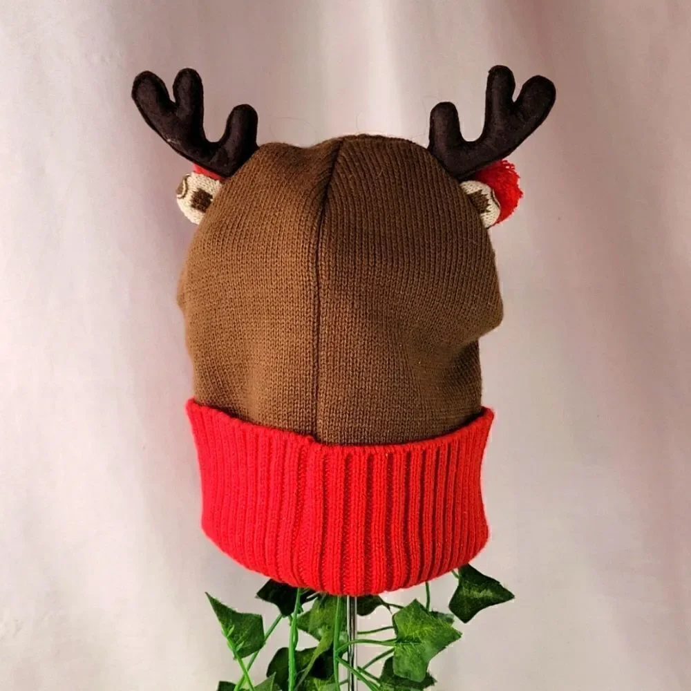 Reindeer Beanie. Unknown Brand. OSFA. Like New.